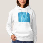 Blue Illinois Womens Hoodie (Voorkant)
