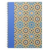 Blue in Bloom Boho Pattern Notitieboek (Voorkant)