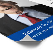 Blue in Loing Memory Funeral Memorial Poem Foto Poster (Hoek)