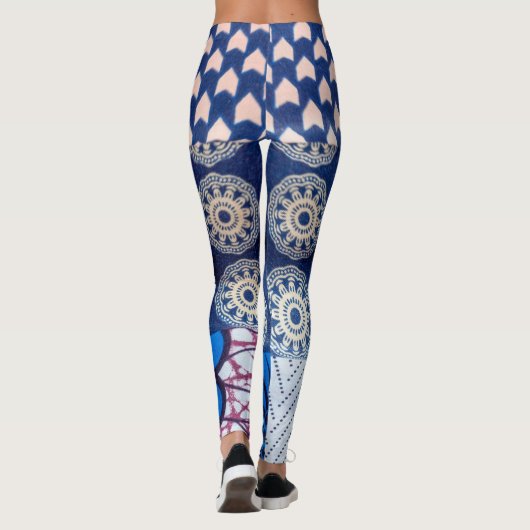 Blue India Leggings (Achterkant)
