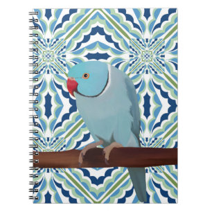 Blue Indian Ringneck Parkiet Notitieboek
