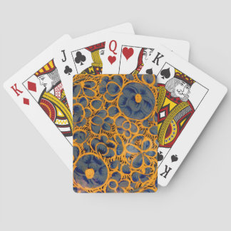 Blue Indian Texture Playing Cards Pokerkaarten