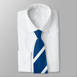Blue Indie Custom Regimental Stripe Stropdas