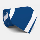 Blue Indie Custom Regimental Stripe Stropdas (Opgerold)