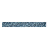 Blue Indigo leveert Twigs Pattern Satijnen Lint (Voorkant)