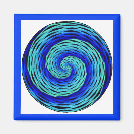 Blue Indigo Meditation Magneet