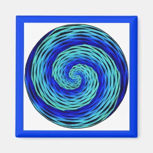 Blue Indigo Meditation Magneet