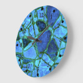 Blue Indigo Mosaic Grote Klok (Hoek)