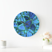 Blue Indigo Mosaic Grote Klok (Huis)