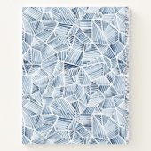 Blue Indigo Pattern Vacation Rental Guest Book Notitieboek (Achterkant)