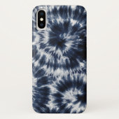 Blue Indigo Shibori Tie Dye Case-Mate iPhone Case (Achterkant)