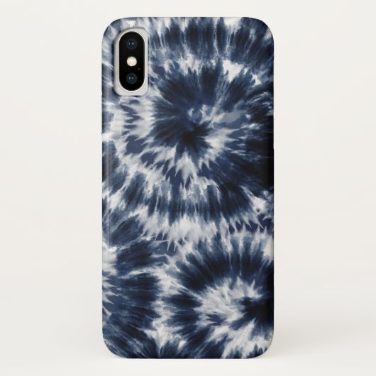 Blue Indigo Shibori Tie Dye Case-Mate iPhone Case (Achterkant)