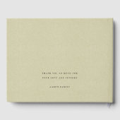 BLUE INDIGO WATERVERF CHEVRON BAR BAT MITZVAH GASTENBOEK (Achterkant)