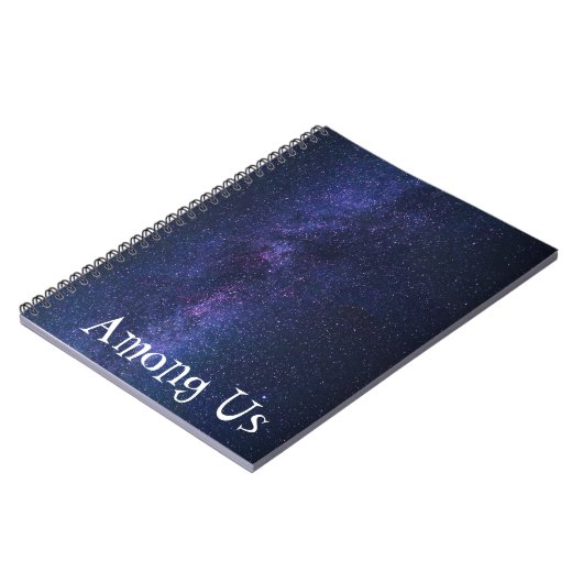 Blue Infinite Galaxy Notitieboek (Linkerzijde)