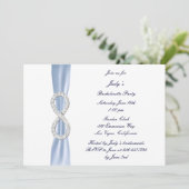Blue Infinity Bachelorette Party Kaart (Staand voorkant)