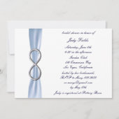 Blue Infinity Bridal Shower-uitnodiging Kaart (Voorkant)
