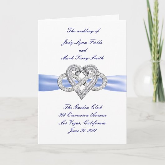 Blue Infinity Heart Program Kaart (Voorkant)