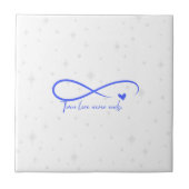 Blue Infinity Symbool Decoratieve Tegel Tegeltje (Voorkant)
