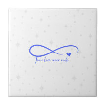Blue Infinity Symbool Decoratieve Tegel