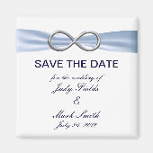 Blue Infinity Wedding Save the Date Magnet (Voorkant)