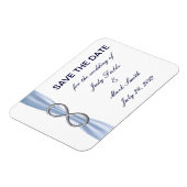 Blue Infinity Wedding Save the Date Magnet Magneet (Linkerzijde)