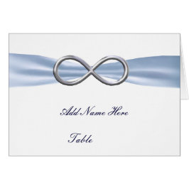 Blue Infinity Wedding Table Place Card