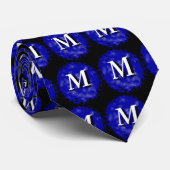Blue Inital M Stropdas (Opgerold)