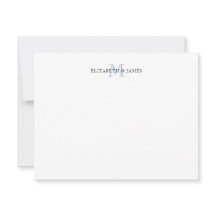 Blue Initiaal Monogrammed Couple Personalized