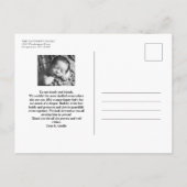 Blue initiaal Simple Birth Announcement briefkaart (Achterkant)