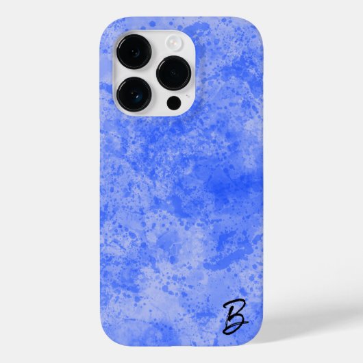 Blue Ink Mess Persoonlijke telefoontas Case-Mate iPhone Case (Achterkant)