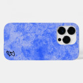 Blue Ink Mess Persoonlijke telefoontas Case-Mate iPhone Case (Achterkant (horizontaal))