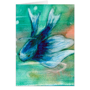 Blue Inky Betta Fish