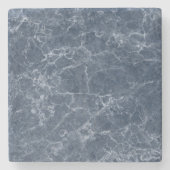 Blue Intricate Marble Texture Pattern Drinkware Stenen Onderzetter (Voorkant)