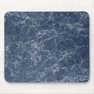 Blue Intricate Marble Texture Pattern Muismat
