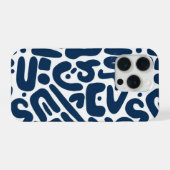 Blue  iPhone hoesje (Achterkant horizontaal)