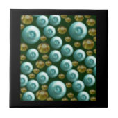 Blue Irah Tile Design Tegeltje (Voorkant)