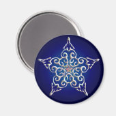 Blue Iridescent Star Magnet (Voorkant / Achterkant)