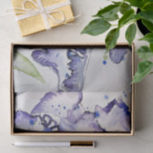 Blue Iris Art Waterverf Flower Art Tissuepapier (Geschenk)