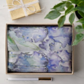Blue Iris Art Waterverf Flower Art Tissuepapier (Geschenk)