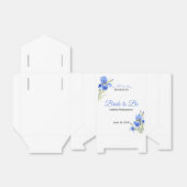 Blue Iris Bride to Be Something Blue Bridal Shower Bedankdoosjes (Uitgevouwen)