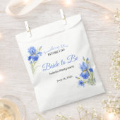 Blue Iris Bride to Be Something Blue Bridal Shower Bedankzakje (Geknipt)