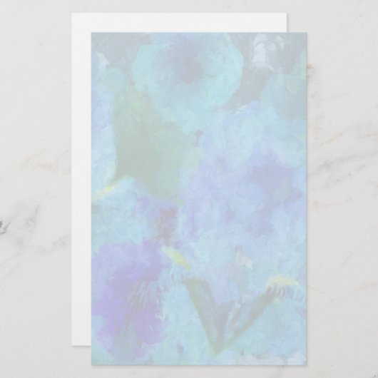 Blue Iris Briefpapier (Voorkant / Achterkant)