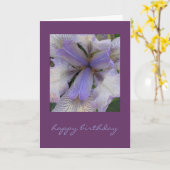 Blue Iris Card Kaart (Gele Bloem)