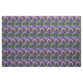 Blue Iris Floral Abstract verbinding Stof (Fat Quarter)