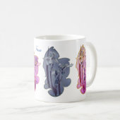 Blue Iris Floral Art 2 Specialized Koffiemok (Voorkant rechts)