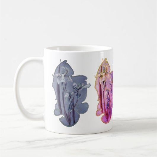 Blue Iris Floral Art 2 Specialized Koffiemok (Links)