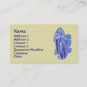 Blue Iris Floral Design Visitekaartje