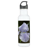 Blue Iris Floral Waterfles (Voorkant)