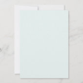 Blue Iris Floral Wedding Invitation 2 Kaart (Achterkant)
