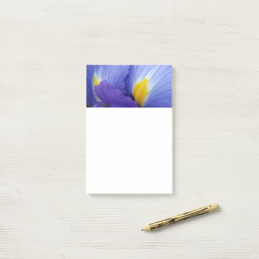 Blue Iris Flower 4x6 PostIt Notes (Op bureau)